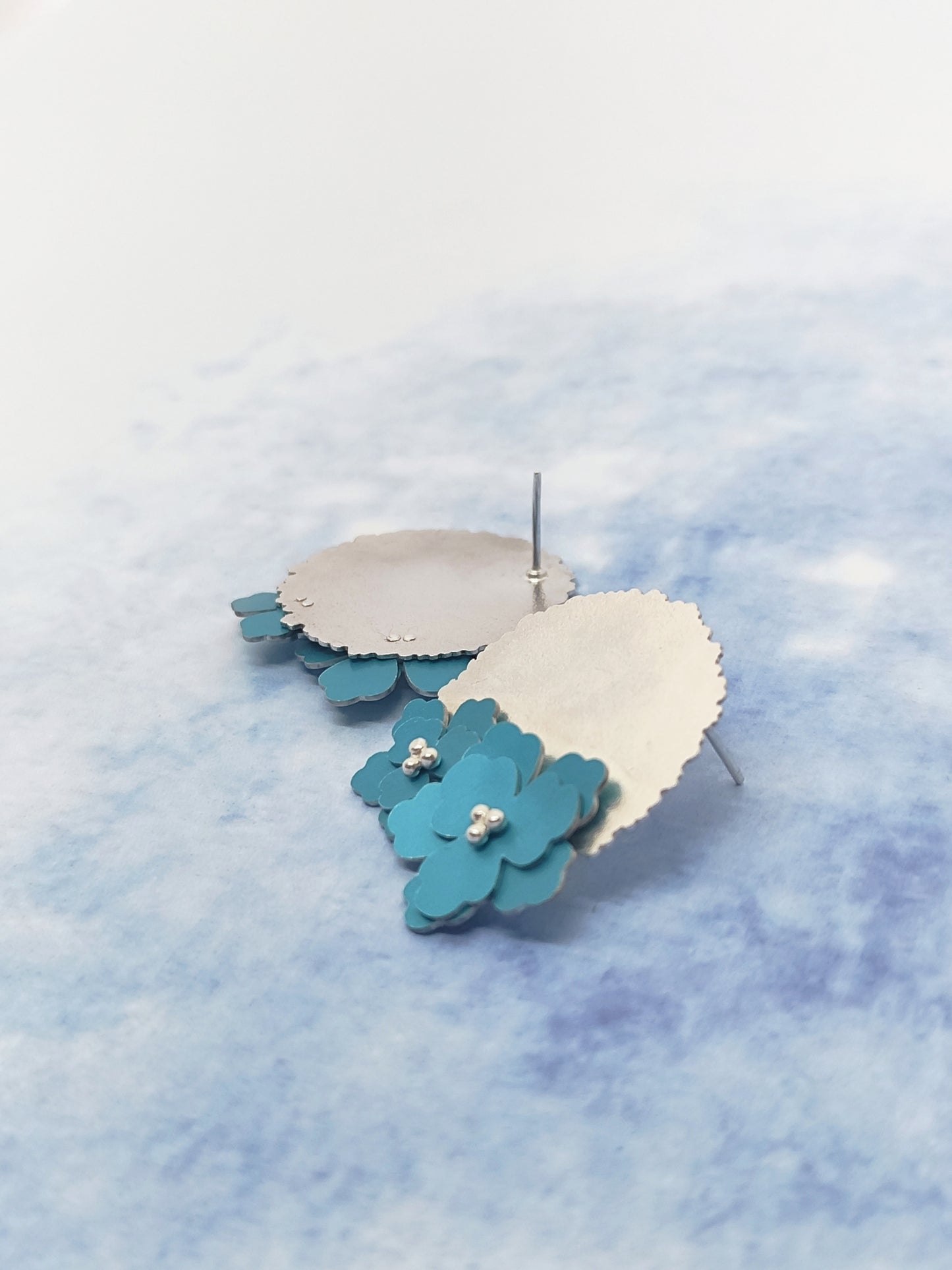 Aretes Halago de Primavera Azul